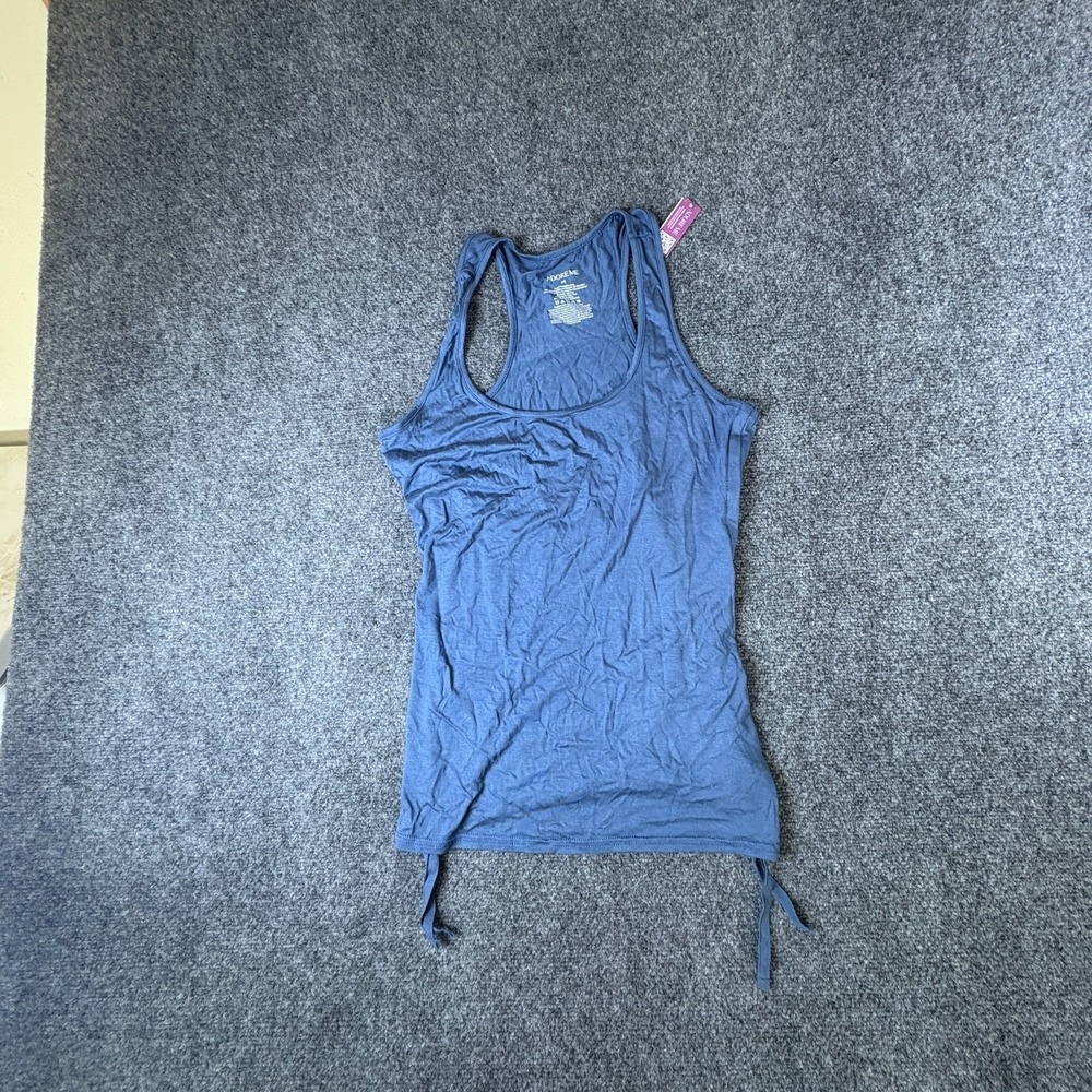 Adore Me Jayden Tank Top Womens Medium Dark Blue‎ Knit Rayon Stretch Racerback